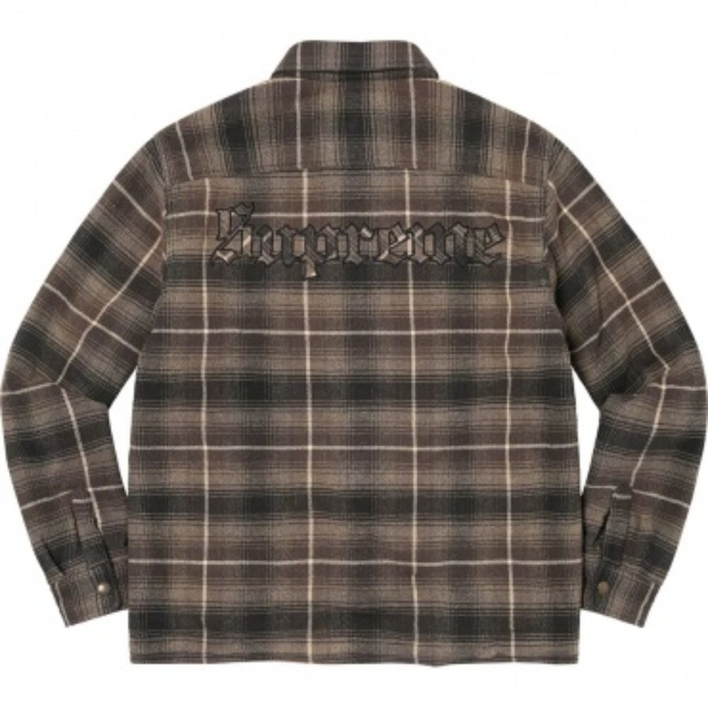 Supreme Shearling Lined Flannel Shirt